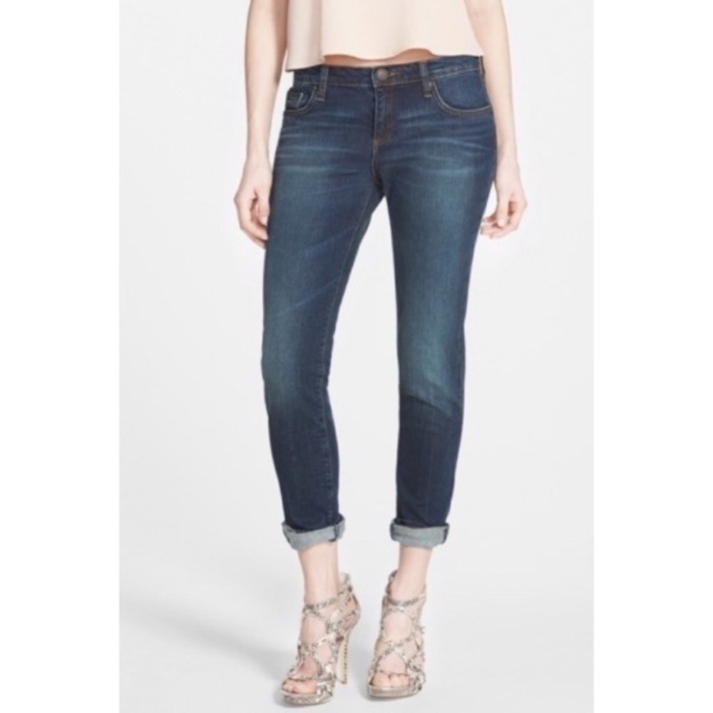 Edyson Jeans Womens Size 25 Relaxed Boyfriend Dark Wash Denim Low Rise